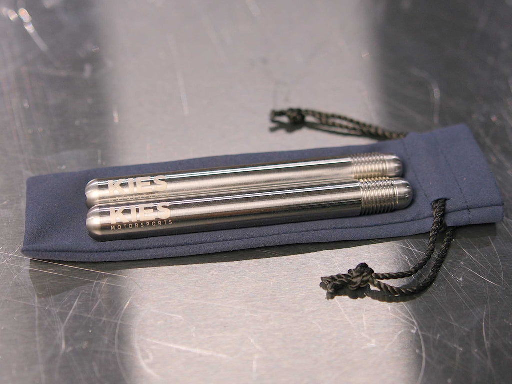 Kies Motorsports — Kies wheel hanger thread detail showing precise fitment in BMW wheel bolt hole