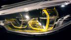 Kies Motorsports — detailed texture shot of Kies Motorsports Yellow DRL Harness for Headlights BMW F90 M5