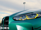 Kies Motorsports — rear angle view of Kies Motorsports Yellow DRL Harness for Headlights BMW G80/G82/G83