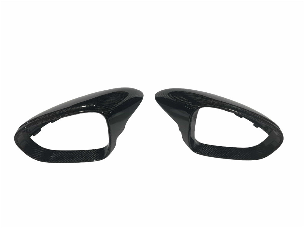 Kies Motorsports — side profile of Kies Porsche 992 911 (2019-2024) Dry Carbon Fiber Gloss Mirror Cap Replacement