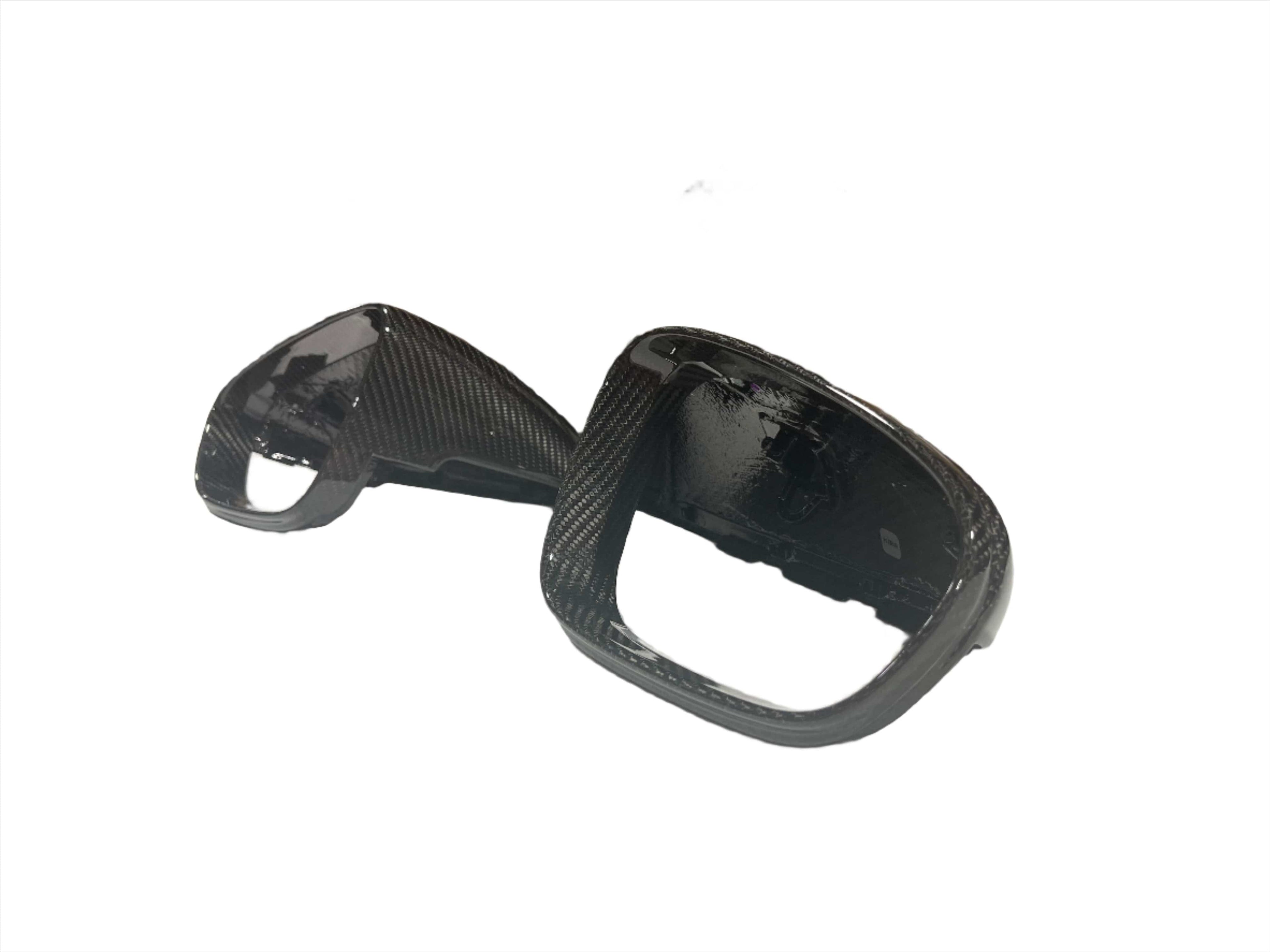 Kies Motorsports — packaging/product overview of Kies Porsche 992 911 (2019-2024) Dry Carbon Fiber Gloss Mirror Cap Replacement