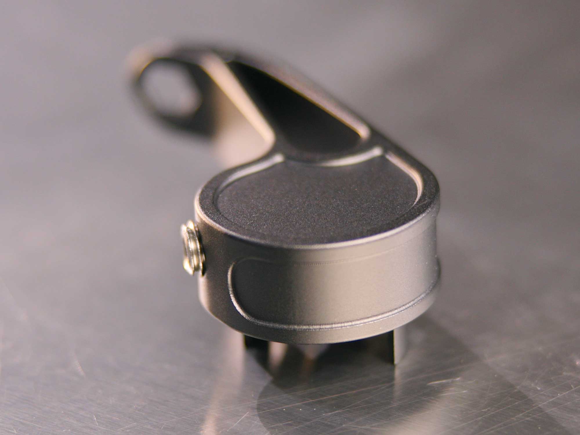 Kies Motorsports — alternate angle of KIES Quick Release Hood Latch in Stealth Black for G8x/G2x/G42/A90