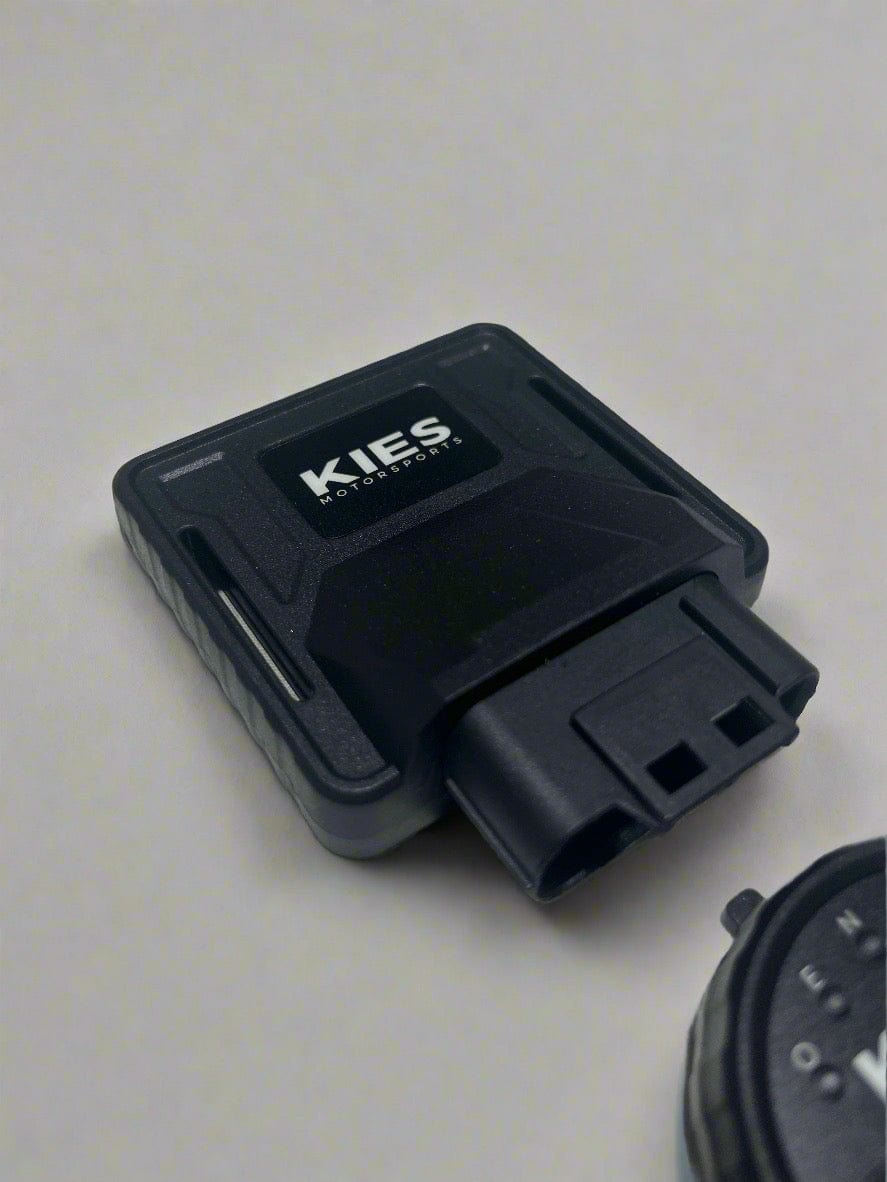 Kies Motorsports — installed on-vehicle shot of KIES Smart Throttle Tuner for Porsche 992