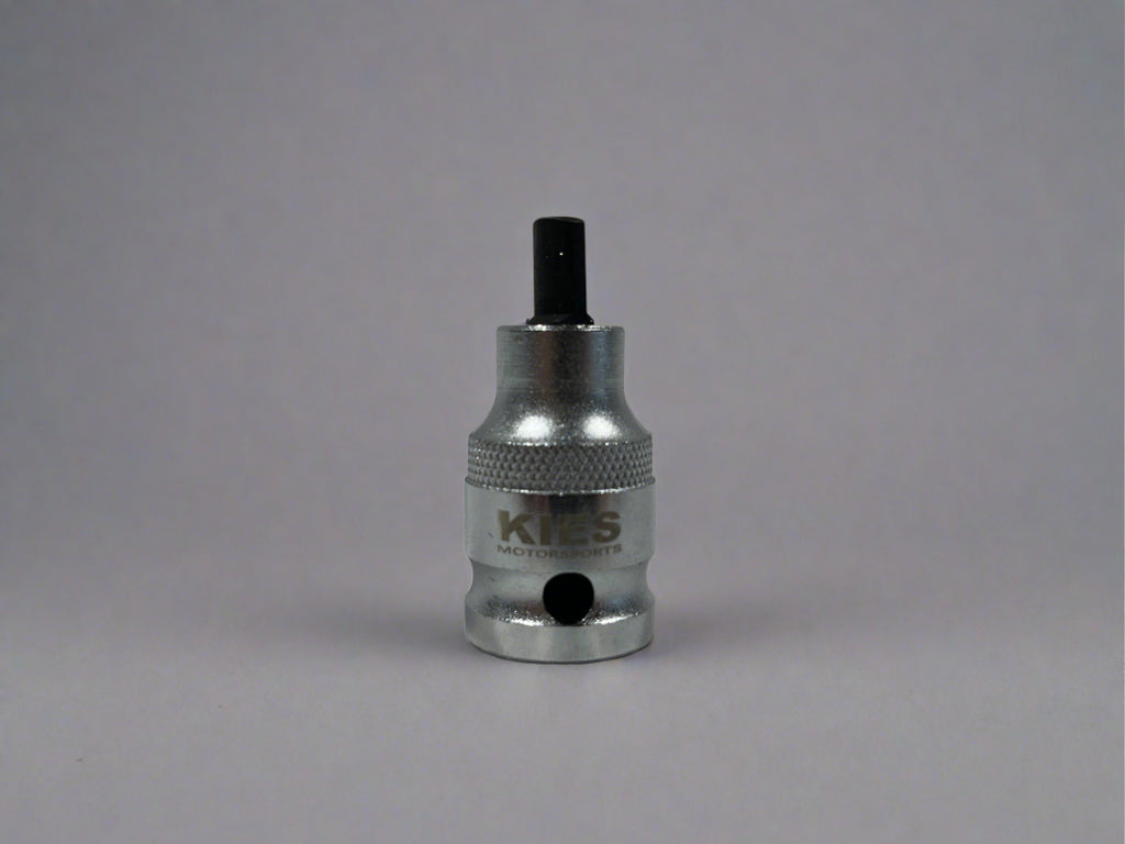 Kies Motorsports — Kies spindle spreader close-up showing heat-treated steel tip and knurled body