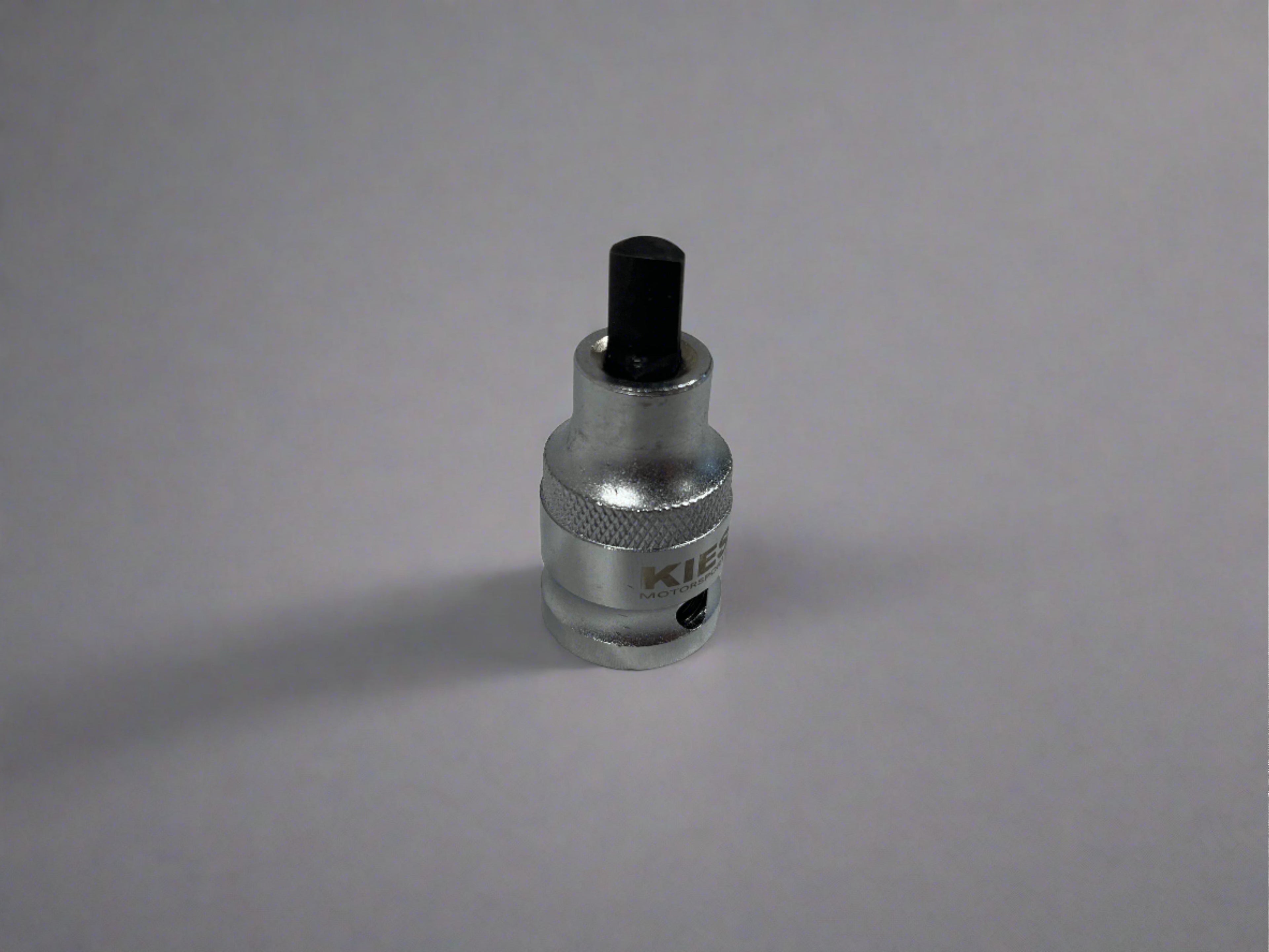 Kies Motorsports — Kies spindle tool tip detail showing precision-machined spreader wedge profile