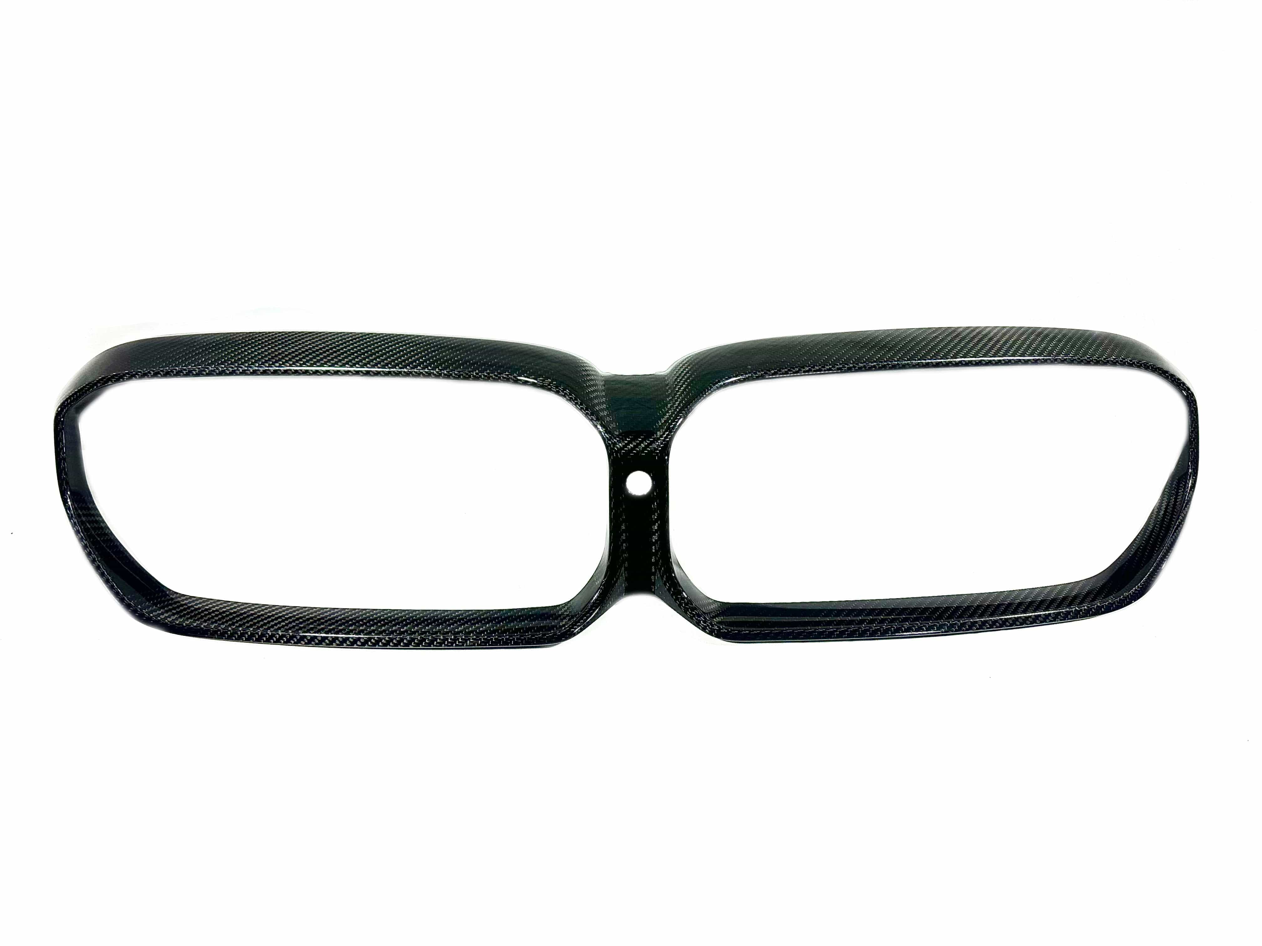 Kies Motorsports — front angle view of Kies Motorsports Carbon Fiber Grille Surround cover for the F90 M5 Main image
