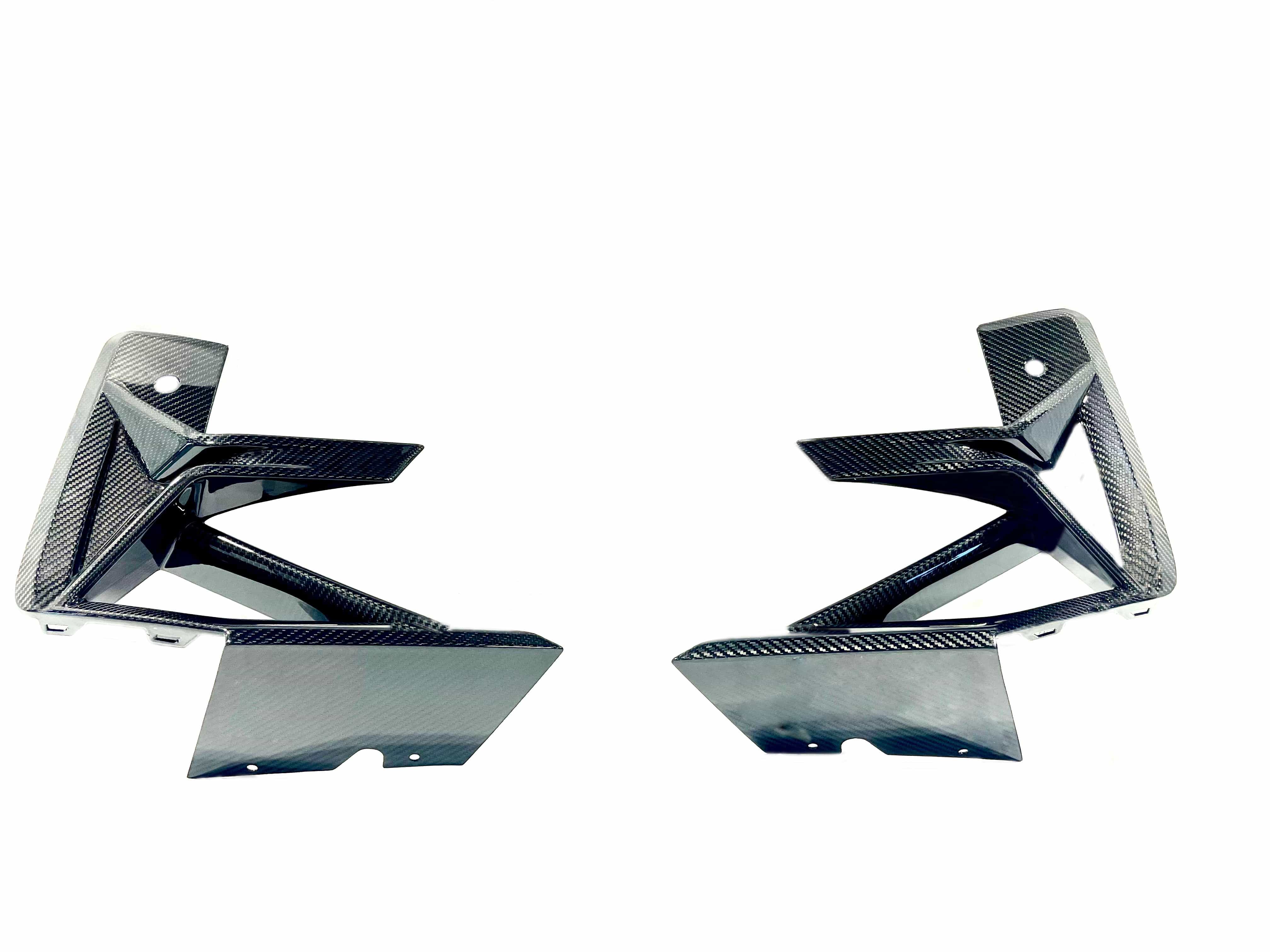 Kies Carbon F97/F98 X3M/X4M 2022+ Dry Carbon Fiber S-Style Outer Front Bumper Vent Replacement (LCI) Secondary image