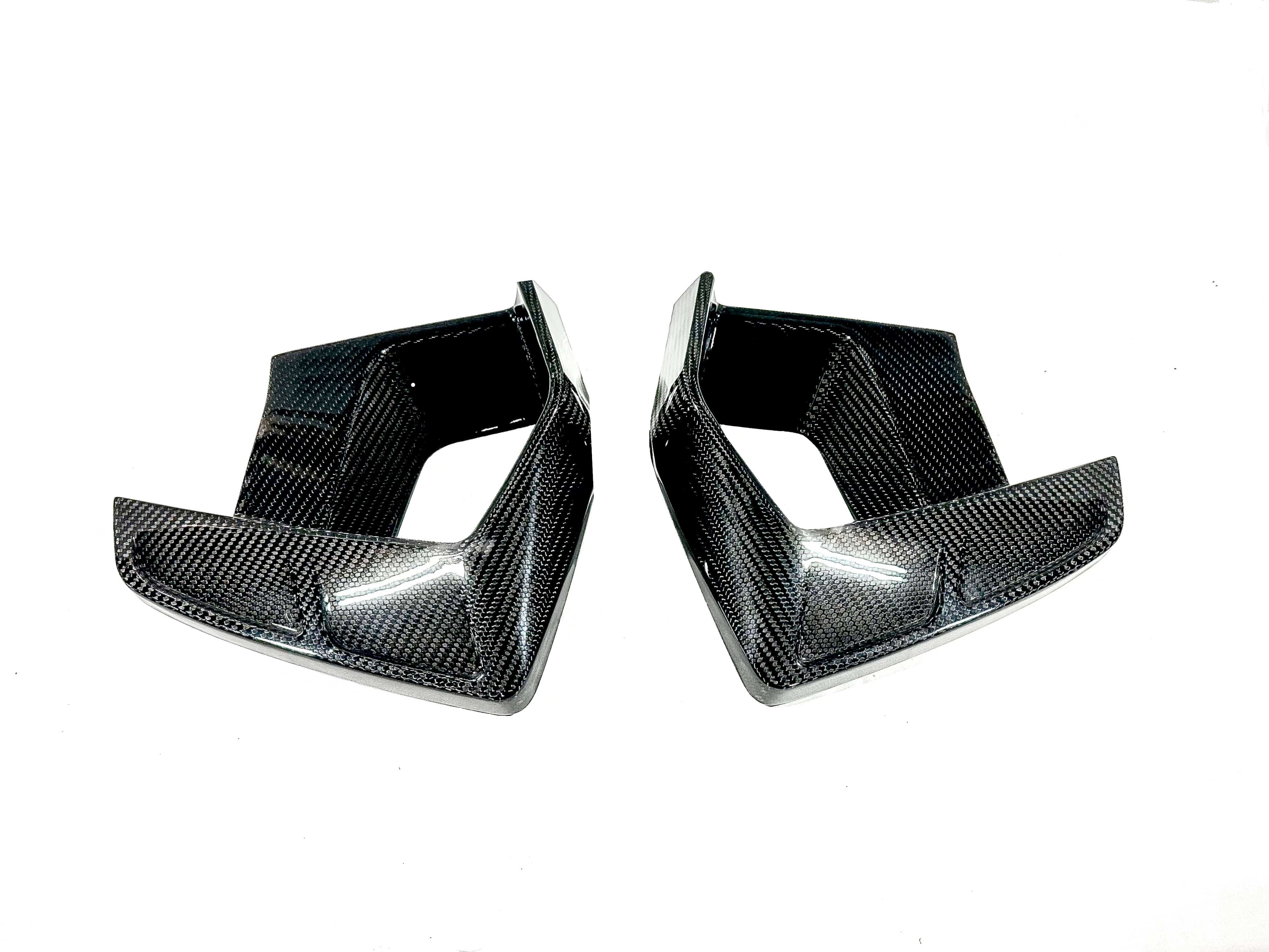 Kies Motorsports — front angle view of Kies Carbon F97/ F98 X3M/X4M 2022+ Dry Carbon Fiber Air Intake Vent Replacement (LCI) Main image