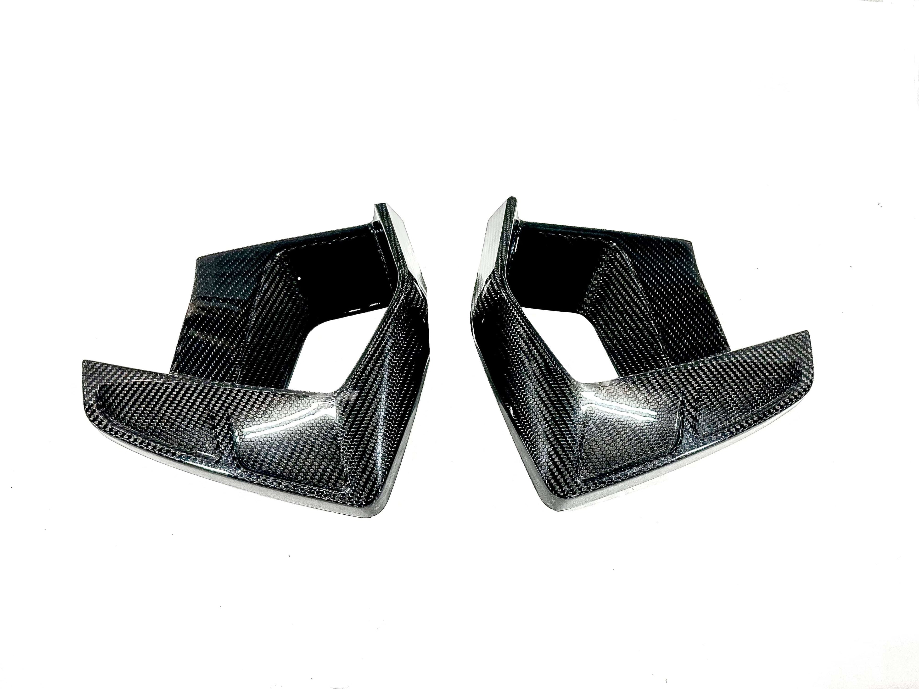 Kies Motorsports — front angle view of Kies Carbon F97/ F98 X3M/X4M 2022+ Dry Carbon Fiber Air Intake Vent Replacement (LCI)