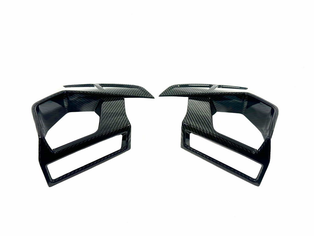 Kies Motorsports — close-up detail of Kies Carbon F97/ F98 X3M/X4M 2022+ Dry Carbon Fiber Air Intake Vent Replacement (LCI)