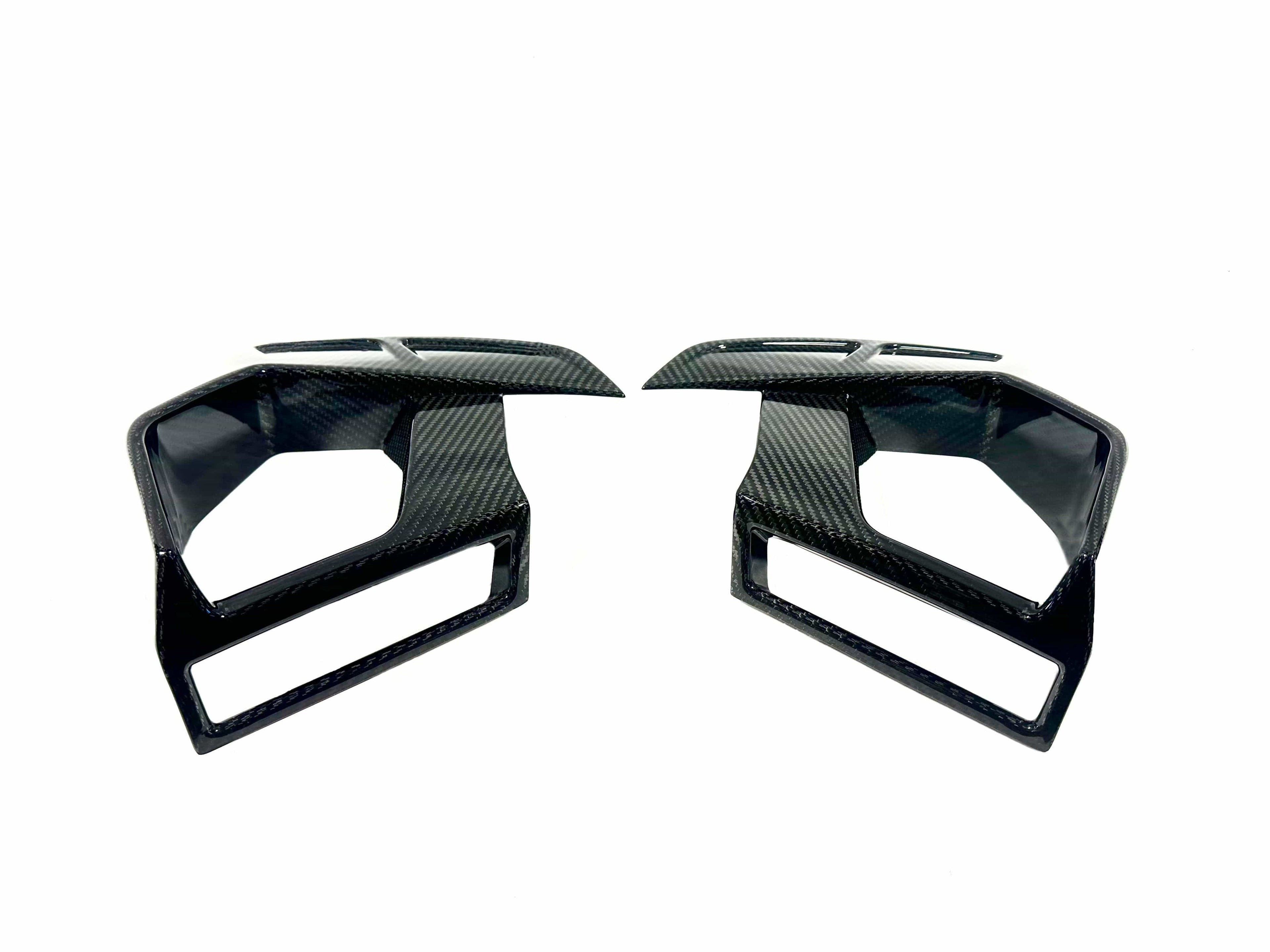 Kies Motorsports — close-up detail of Kies Carbon F97/ F98 X3M/X4M 2022+ Dry Carbon Fiber Air Intake Vent Replacement (LCI)
