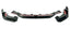 Kies Motorsports — front angle view of Kies Carbon F97/ F98 X3M/ X4M Dry Carbon Fiber S-Style 3 Piece Front Lip (LCI)