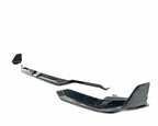 Kies Motorsports — installed on-vehicle shot of Kies Carbon F97/ F98 X3M/ X4M Dry Carbon Fiber S-Style 3 Piece Front Lip (LCI)