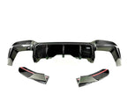 Kies Motorsports — front angle view of Kies Carbon F97 X3M 2022+ Dry Carbon Fiber S-Style Rear Diffuser (LCI)