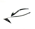Kies Motorsports — BMW G20 dry carbon fiber headlight eyebrow, installed on vehicle, rear three-quarter view, G20