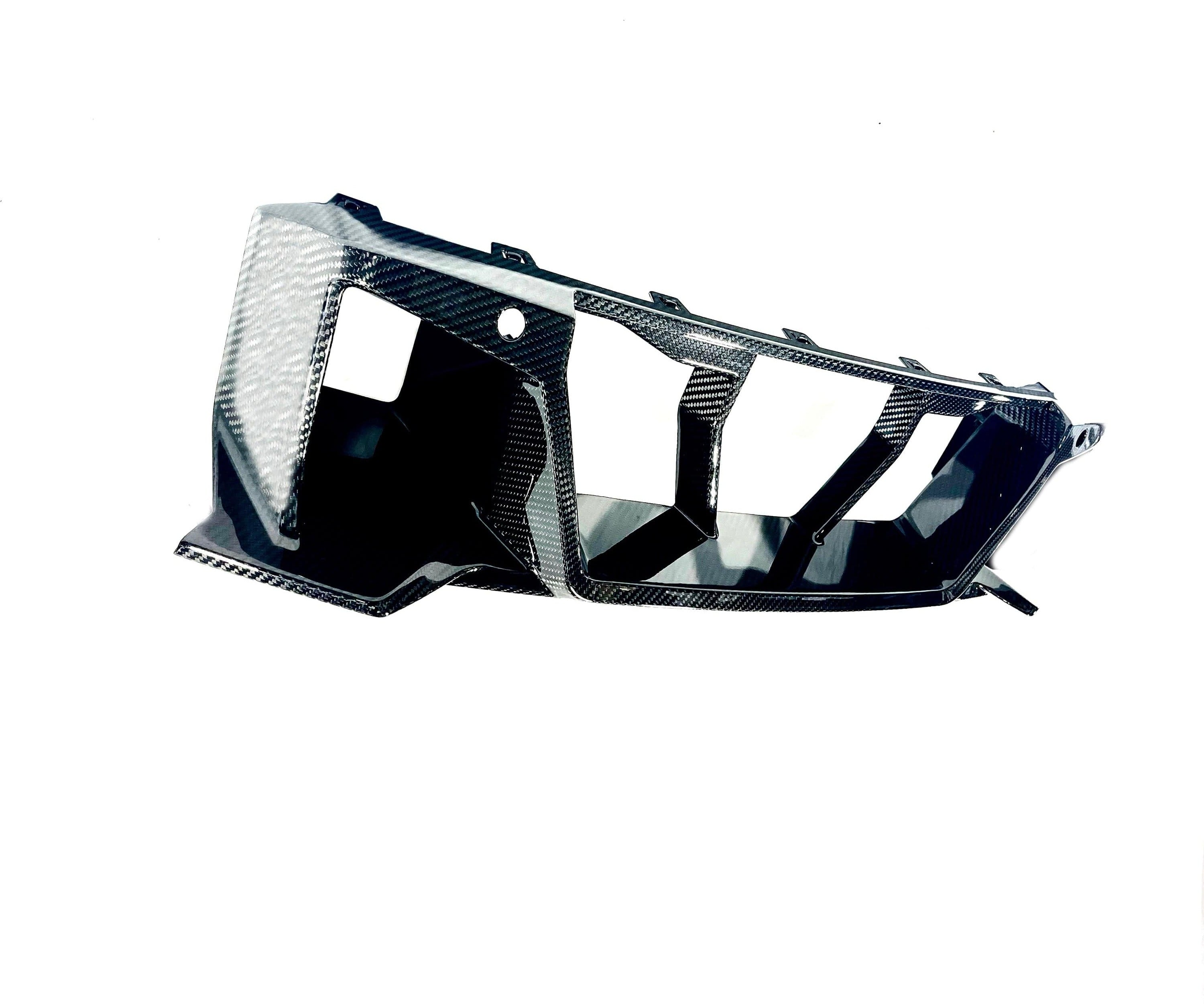 Kies Motorsports — installed on-vehicle shot of Kies BMW G87 M2 Dry Carbon Fiber Front Grill Insert
