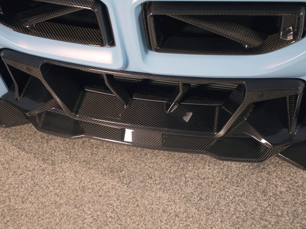 Kies Motorsports — close-up detail of Kies BMW G87 M2 Dry Carbon Fiber Front Grill Insert