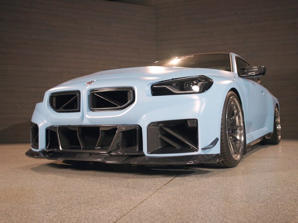 Kies Motorsports — detailed texture shot of Kies BMW G87 M2 Dry Carbon Fiber Front Grill Insert