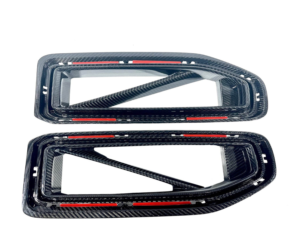 Kies Motorsports — front angle view of Kies G87 M2 Aggressive Style Dry Carbon Fiber Kidney Grille