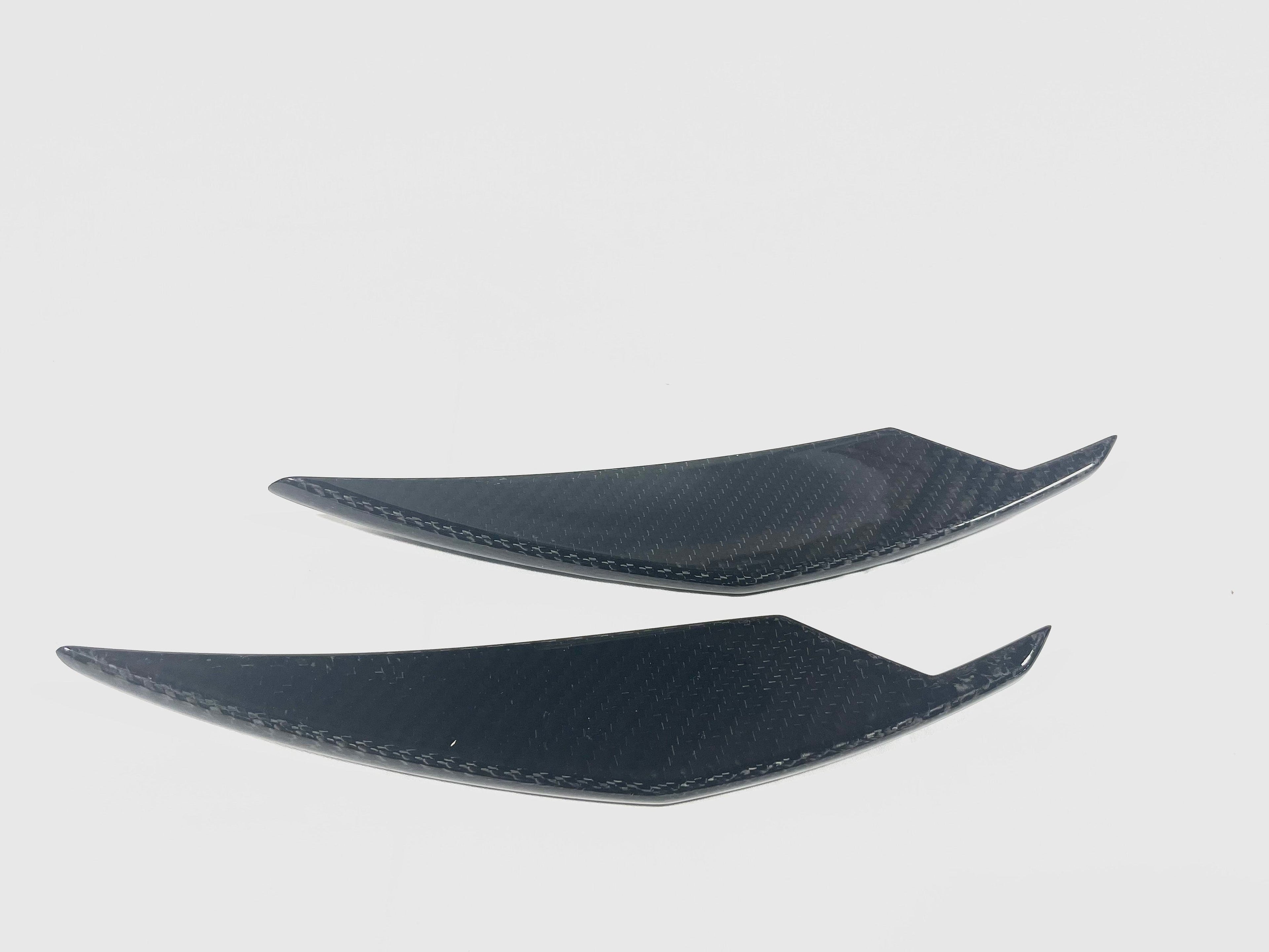 Kies Motorsports — alternate angle of 2020-2025 BMW M3 (G80) / M4 (G82 / G83) Dry Carbon Fiber 4pc AC Style Canard Set