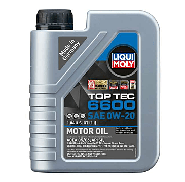 Kies-Motorsports Kies Motorsports LIQUI MOLY Top Tec 6600 0W20 Motor Oil BMW 3 series, G20 / G80 430i/M440i & xDrive,  (2020- ) Oil Change Kit - ****Pre-sale: expected in stock 10/24/23 **** Main image