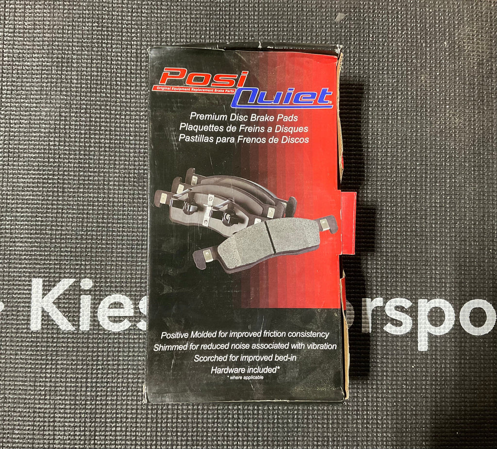 Kies-Motorsports Kies Motorsports OPEN BOX - Posi Quiet Ceramic Disc Brake Pad, with Shims, 2-Wheel Set