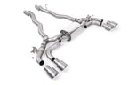Kies-Motorsports Kies Motorsports OPF/GPF BACK SYSTEM WITH BRUSHED TITANIUM GT-100 TRIMS - ECE APPROVED