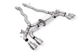 Kies-Motorsports Kies Motorsports OPF/GPF BACK SYSTEM WITH BRUSHED TITANIUM GT-100 TRIMS - ECE APPROVED
