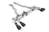 Kies-Motorsports Kies Motorsports OPF/GPF BACK SYSTEM WITH BRUSHED TITANIUM GT-100 TRIMS - ECE APPROVED