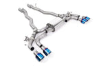 Kies-Motorsports Kies Motorsports OPF/GPF BACK SYSTEM WITH BRUSHED TITANIUM GT-100 TRIMS - ECE APPROVED Burnt Titanium