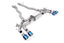 Kies-Motorsports Kies Motorsports OPF/GPF BACK SYSTEM WITH BRUSHED TITANIUM GT-100 TRIMS - ECE APPROVED Burnt Titanium