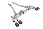 Kies-Motorsports Kies Motorsports OPF/GPF BACK SYSTEM WITH BRUSHED TITANIUM GT-100 TRIMS - ECE APPROVED Carbon Fibre