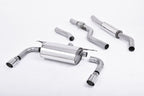Kies-Motorsports Kies Motorsports RESONATED (QUIETER) CAT-BACK EXHAUST SYSTEM WITH TWIN POLISHED TRIMS