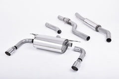Kies-Motorsports Kies Motorsports RESONATED (QUIETER) CAT-BACK EXHAUST SYSTEM WITH TWIN POLISHED TRIMS