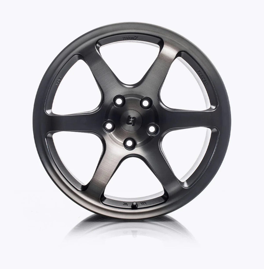Kies-Motorsports Kies Motorsports Titan 7  T-D6e Wheel 18x10.5/Offset +25/ 5x120 E46 M3 / Hybrid Dark Machine / SQUARE