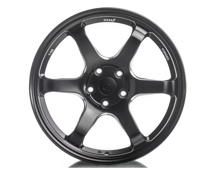 Kies-Motorsports Kies Motorsports Titan 7  T-D6e Wheel 18x10.5/Offset +25/ 5x120 E46 M3 / Machine Black / SQUARE