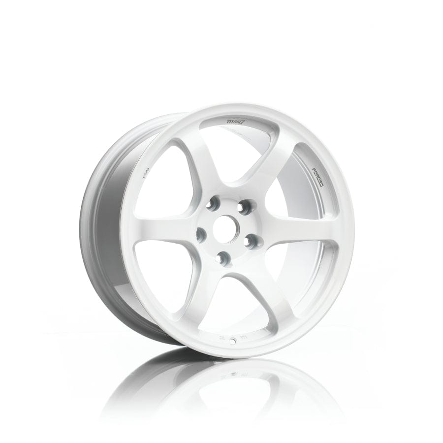 Kies-Motorsports Kies Motorsports Titan 7  T-D6e Wheel  18x10.5 /Offset +25/ 5x120 E46 M3 / Speedline White / SQUARE Main image