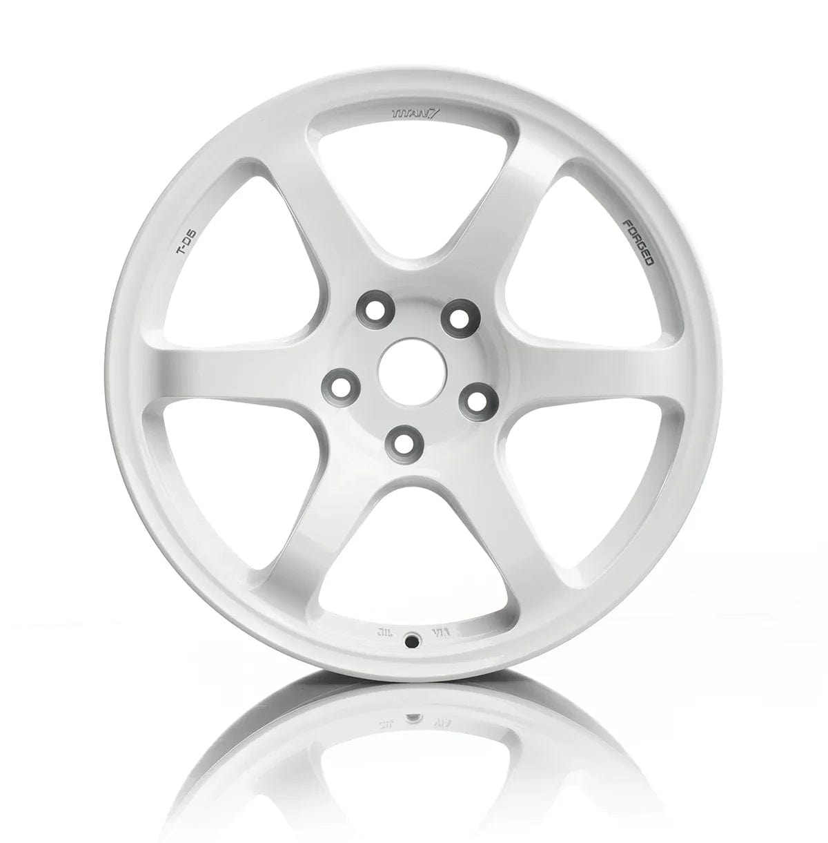 Kies-Motorsports Kies Motorsports Titan 7  T-D6e Wheel  18x9.5/Offset +22/ 5x120 E9X M3 / Speedline White / SQUARE