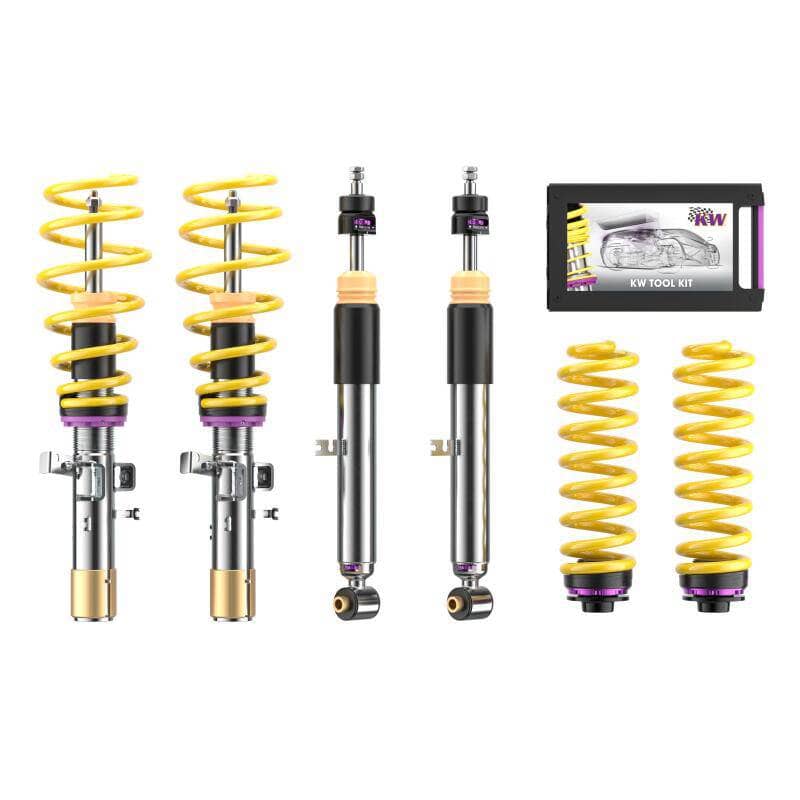 Kies-Motorsports KW KW BMW 3 series F30, 4 series F32, 2WD w/ EDC V3 Leveling Coilover Bundle Main image