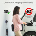 Kies Motorsports — installed on-vehicle shot of Lectron 240V 40 Amp Level 2 EV Charger with 18ft Extension Cord J1772 Cable & NEMA 14-50 Plug Electric Vehicle Charger