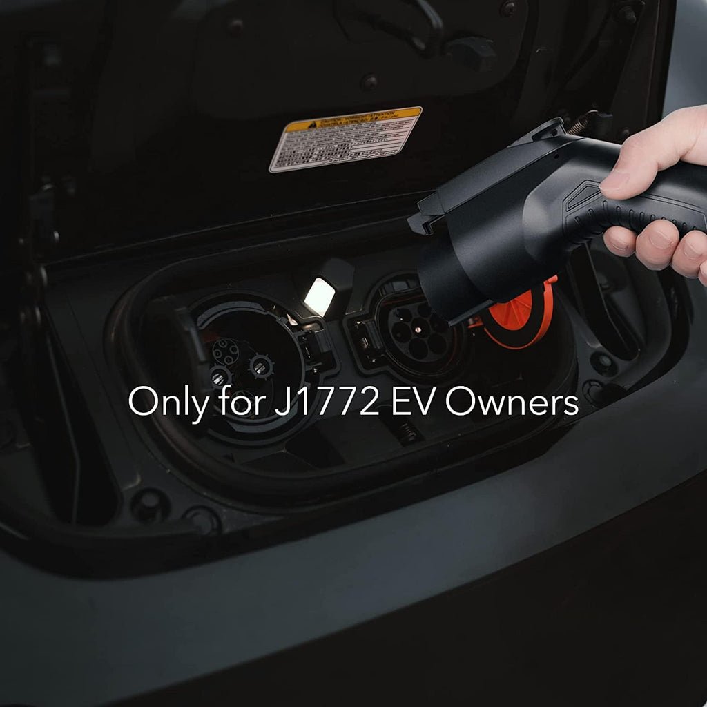 Kies Motorsports — side profile of Lectron 240V 40 Amp Level 2 EV Charger with 18ft Extension Cord J1772 Cable & NEMA 14-50 Plug Electric Vehicle Charger