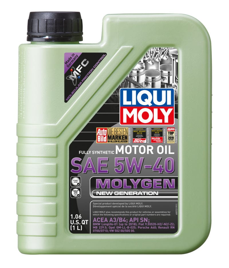 Kies-Motorsports LIQUI MOLY LIQUI MOLY 1L Molygen New Generation Motor Oil SAE 5W40 Main image