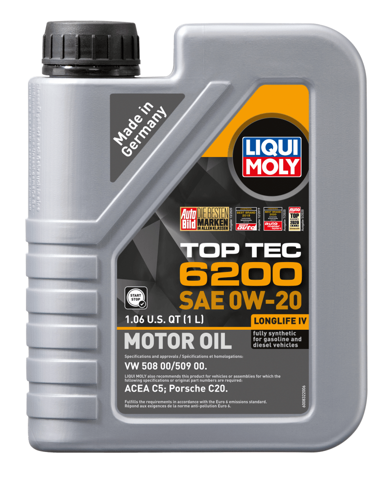 Kies-Motorsports LIQUI MOLY LIQUI MOLY 1L Top Tec 6200 Motor Oil SAE 0W20