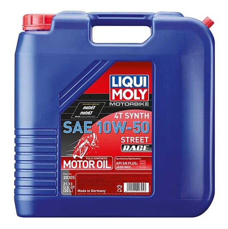 Kies-Motorsports LIQUI MOLY LIQUI MOLY 20L Motorbike 4T Synth SAE 10W50 Street Race Main image