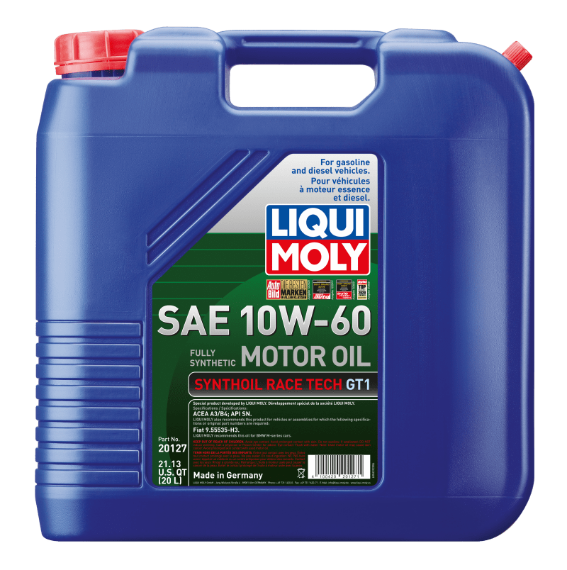 Kies-Motorsports LIQUI MOLY LIQUI MOLY 20L Synthoil Race Tech GT1 Motor Oil SAE 10W60 Main image