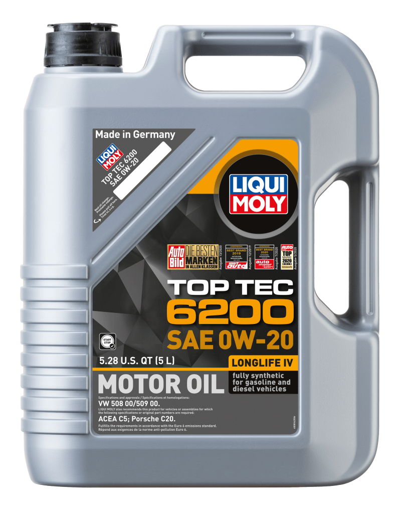 Kies-Motorsports LIQUI MOLY LIQUI MOLY 5L Top Tec 6200 Motor Oil SAE 0W20
