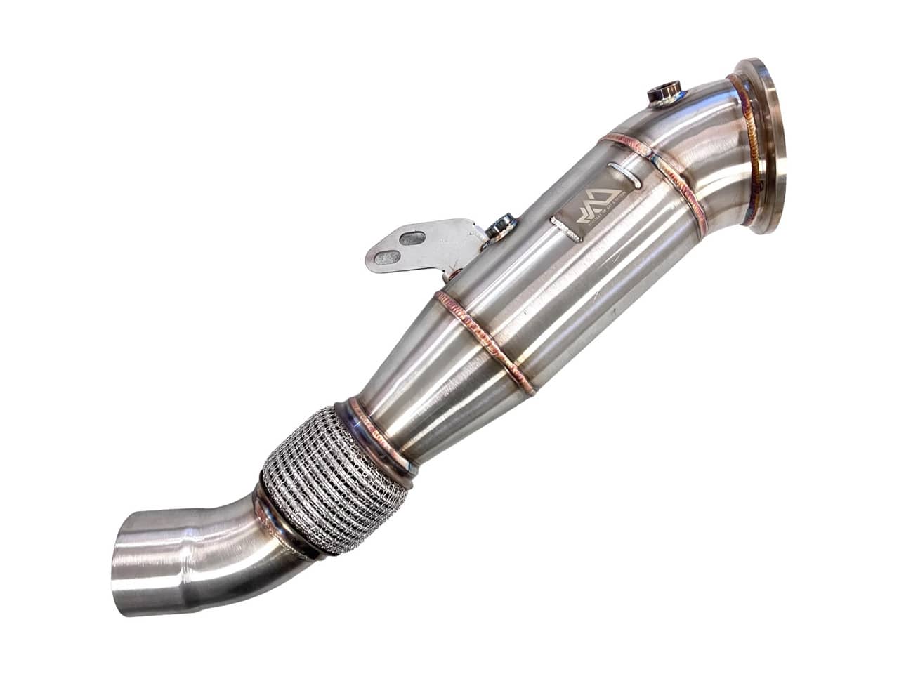 Kies-Motorsports Mastery of Art and Design MAD B58 4.5" Catted Downpipe W/ Bracket BMW F, G Chassis & Supra Main image