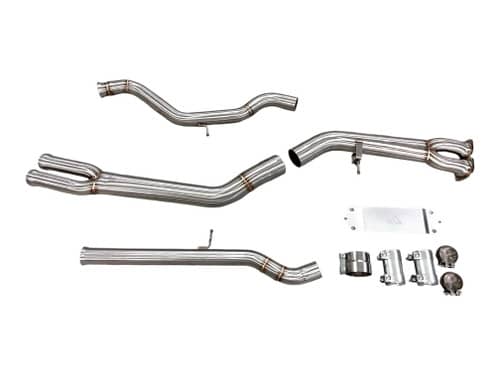 Kies-Motorsports Mastery of Art and Design MAD BMW F80 F82 F83 S55 M3 M4 Single Midpipe (Brace Included) Main image