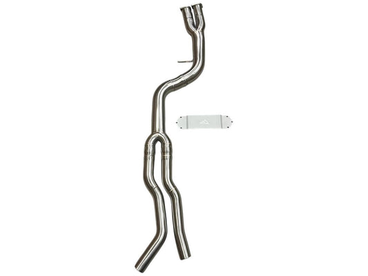 Kies-Motorsports Mastery of Art and Design MAD BMW F87 M2C S55 Single Midpipe Non-Resonated W/ Brace