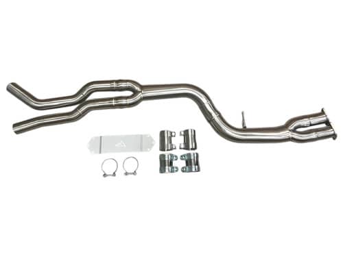 Kies-Motorsports Mastery of Art and Design MAD BMW F87 M2C S55 Single Midpipe Non-Resonated W/ Brace - MAD-142